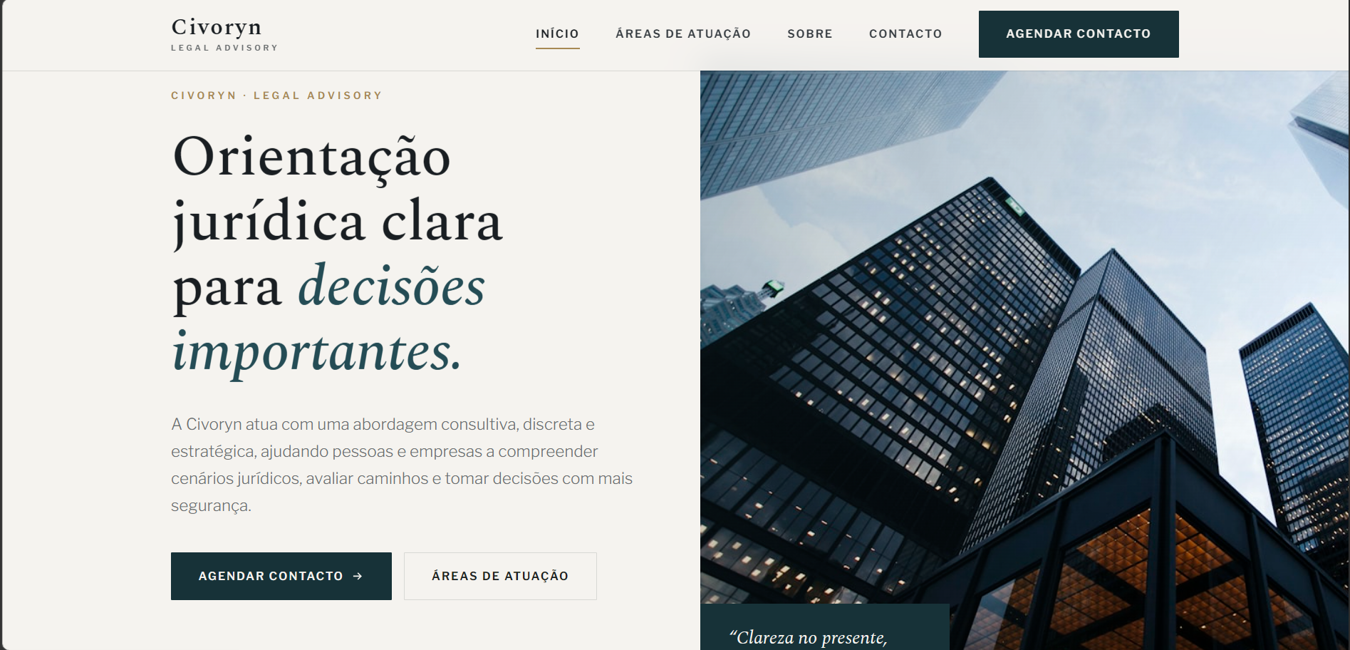 Civoryn — ecrã 1
