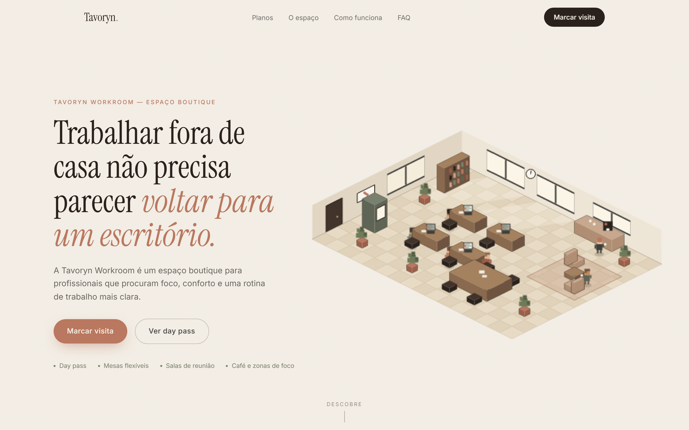 Tavoryn Workroom — ecrã 1