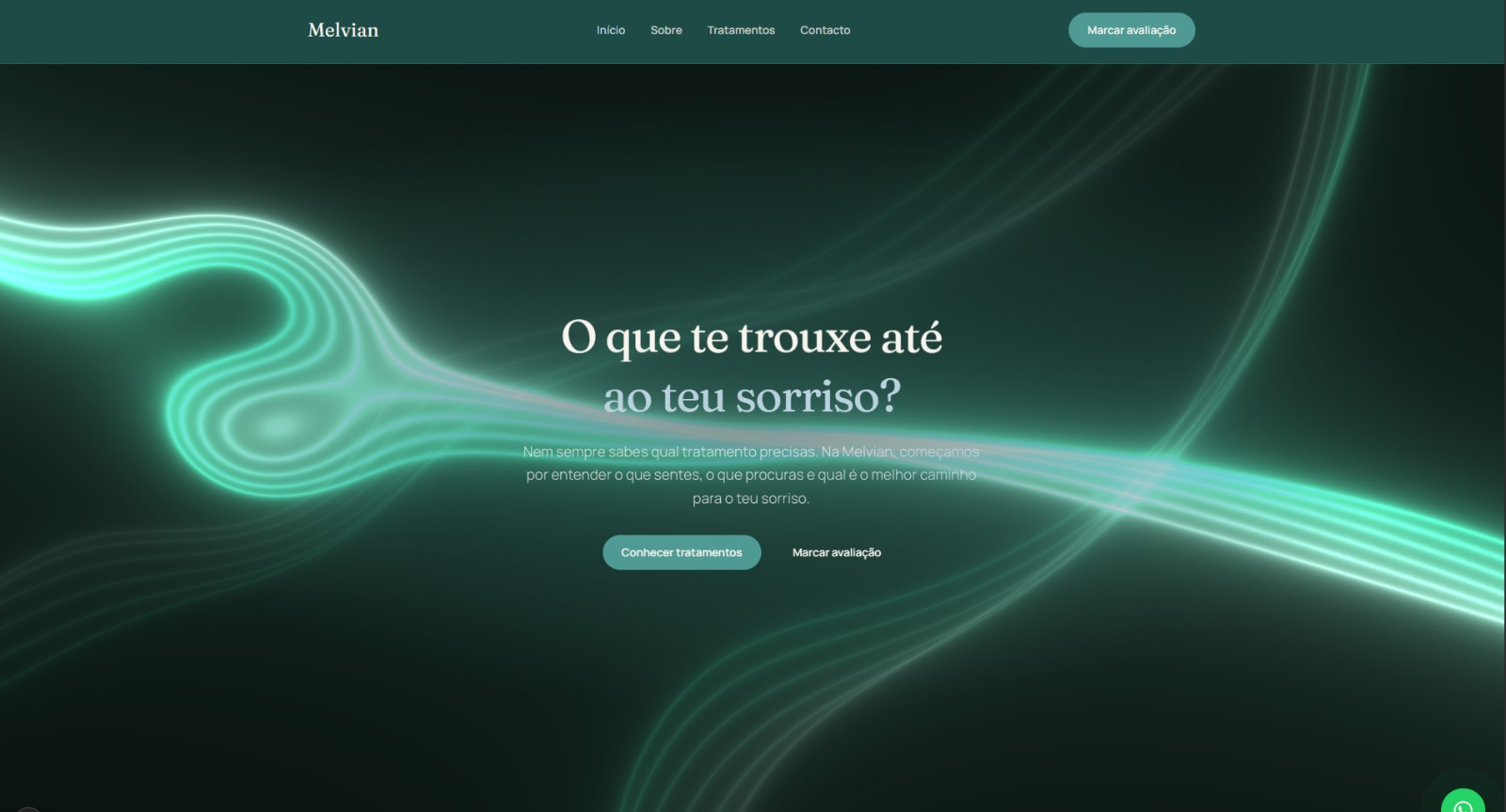 Melvian Clínica Dentária — ecrã 1